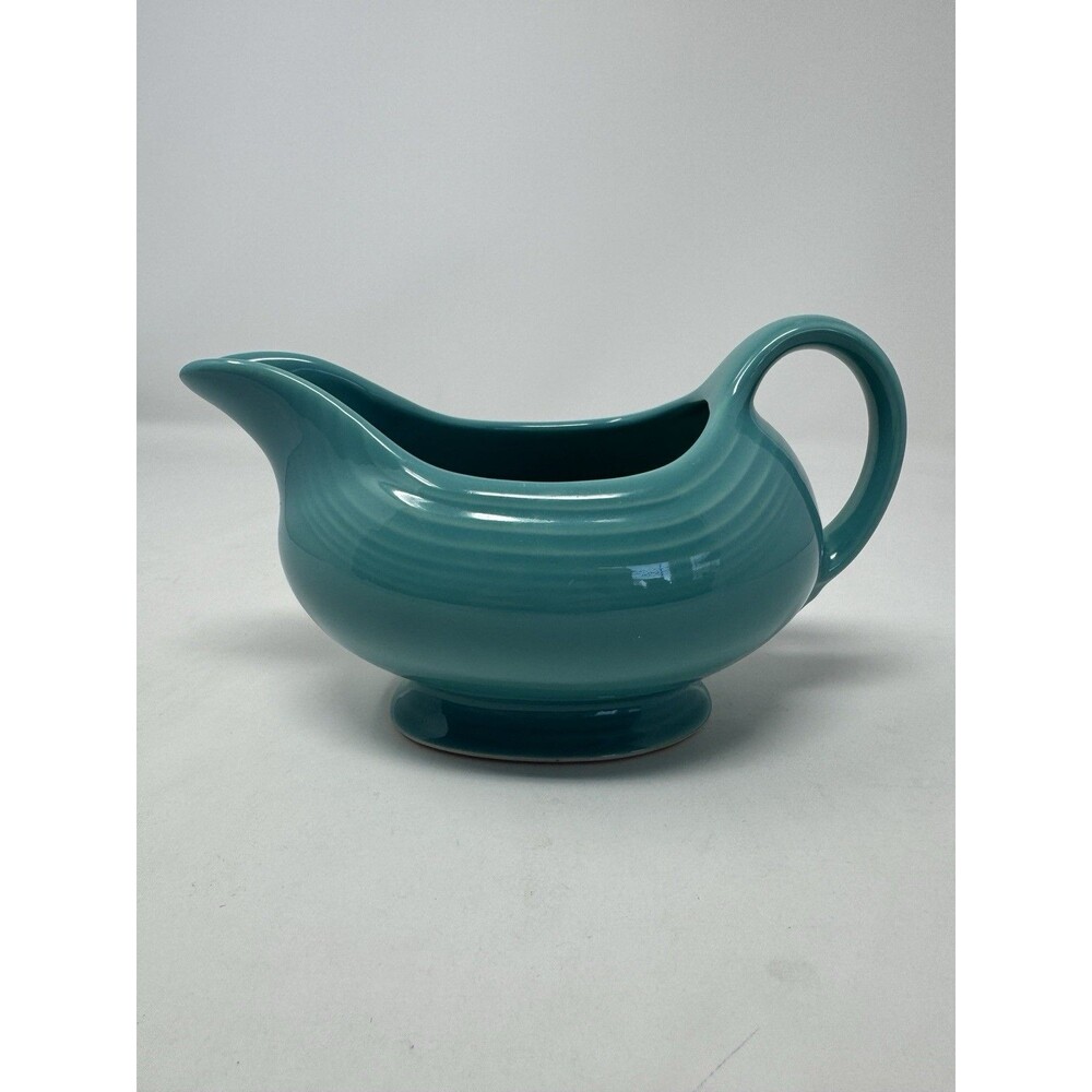 Fiesta Fiestaware Homer Laughlin Sauce Gravy Boat Turquoise Blue Kitchen
